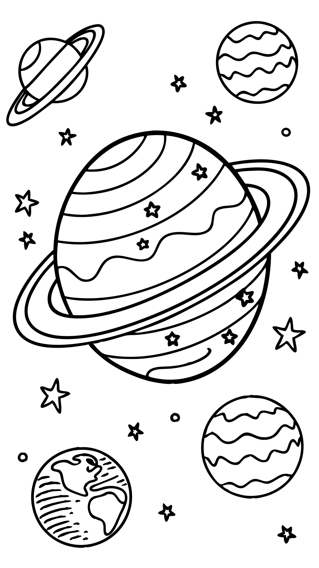 coloring pages planets